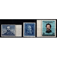 Tilbud, Vesttyskland,  tre gode enkeltmærker. Postfriske.